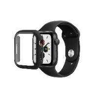 רצועה ומגן מסך SKECH לשעון APPLE WATCH 45MM שחור