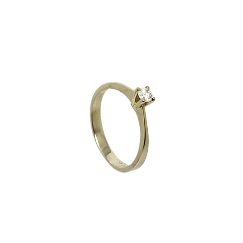 טבעת אירוסין זהב צהוב 14K יהלום מרכזי OP09160064308