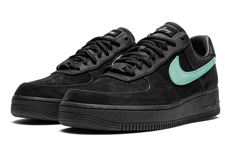 סניקרס נייק Nike Air Force 1 שחור טורקיז