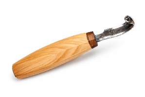 סכין מעוקלת קטנה לגילוף כפות\כפיות hook knife 5   עבודת יד