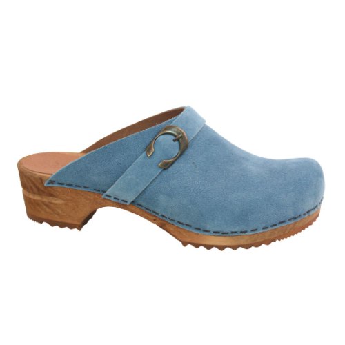סניטה עץ צבע כחול Sanita Urban Clogs Dove Blue