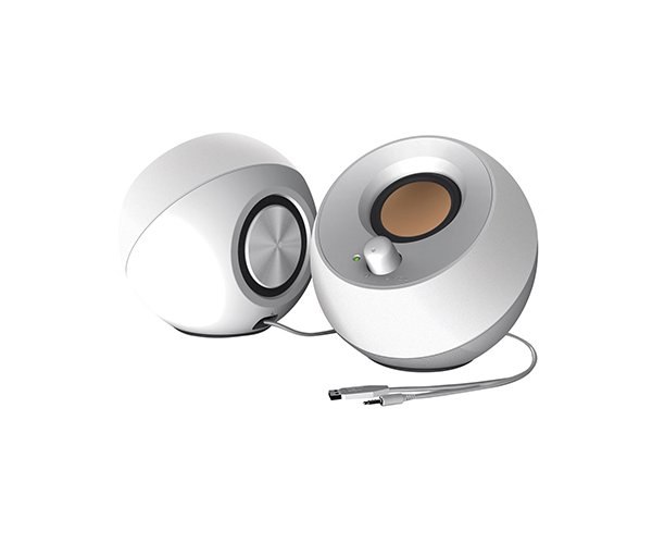 רמקולים למחשב USB powered White Creative Pebble