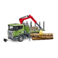 ברודר - משאית בולי עץ סקניה - Bruder Scania Truck 03524