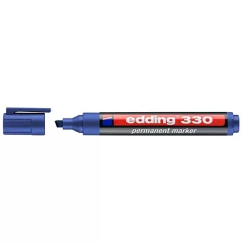 טוש פרמננט 330 טיפ קטום 1-5 מ"מ כחול אדינג edding