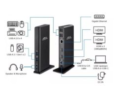 תחנת עגינה Gold Touch Dual Hdmi 4Xusb2.0 2XUSB3.1 SPK/Mic Lan