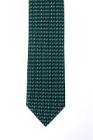 עניבה דגם מיקרופון ירוק כהה אפור