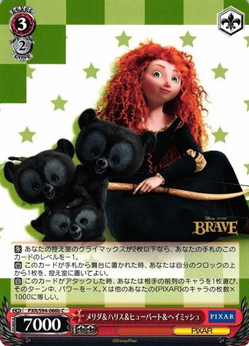 קלף בודד פיקסאר pixar - Merida & Harris & Hubert & Hamish - PIXAR CHARACTERS - PXR/S94-066b C