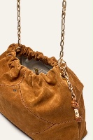 Bag m suede tote cognac