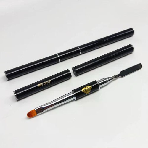 מכחול אובלי לאקריג'ל עם שפדולה  PAINTBRUSH POWER GEL