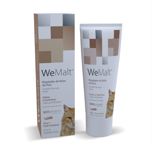 WeMalt paste to prevent Hairball in cats