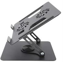 Navy NY-6332 Foldable Laptop Stand with Fan – תמיכה ארגונומית וניידות מקסימלית