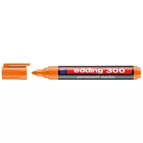 טוש פרמננט 300 טיפ עגול 1.5-3 מ"מ כתום אדינג edding