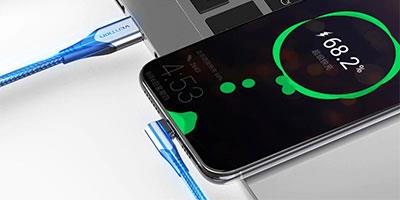 Vention USB-A to USB-C (90°) Super Charge 1m Cable