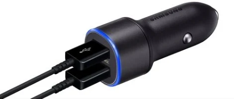 מטען כפול לרכב עם כבל Samsung USB-C Dual Car Charger 15W
