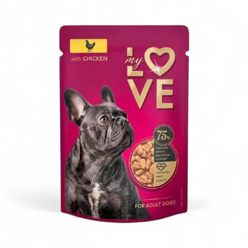 MY LOVE - כלבים | עוף ברוטב | 100 גרם