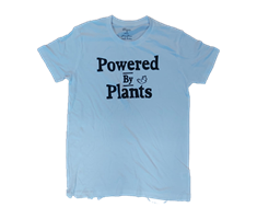 חולצה לבנה-Powered by plants