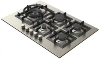כיריים גז 5 להבות HO-Z-55 ליוונט LY VENT נירוסטה