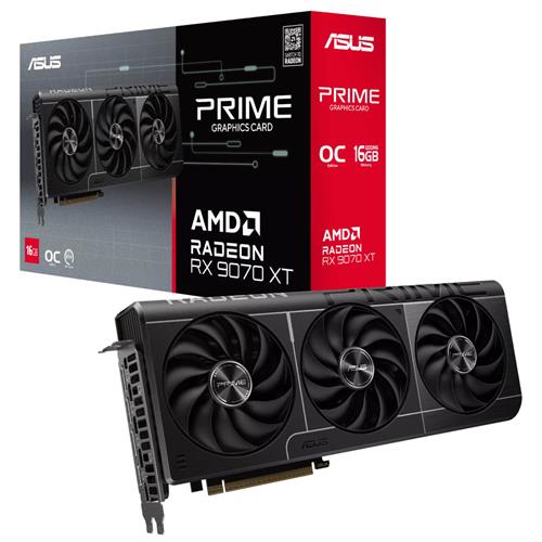 כרטיס מסך Asus Prime RX 9070 XT 16GB GDDR6 OC Edition