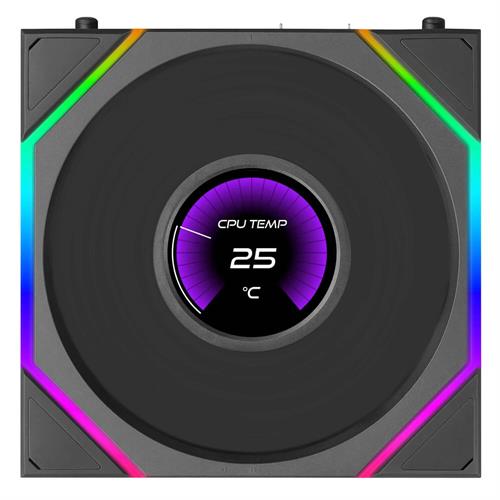Lian-Li 120mm UNI FAN TL LCD FLEX Reverse Blade שחור