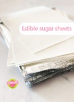 pack of 50 edible sugar sheets