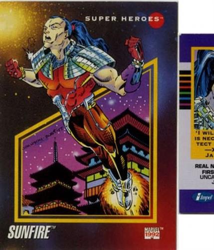 קלף בודד מארוול marvel - sunfire - Universe Series 3 - 14