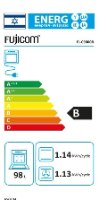 תנור משולב כיריים FJ-C9080CK שחור כפרי פוגיקום FUJICOM