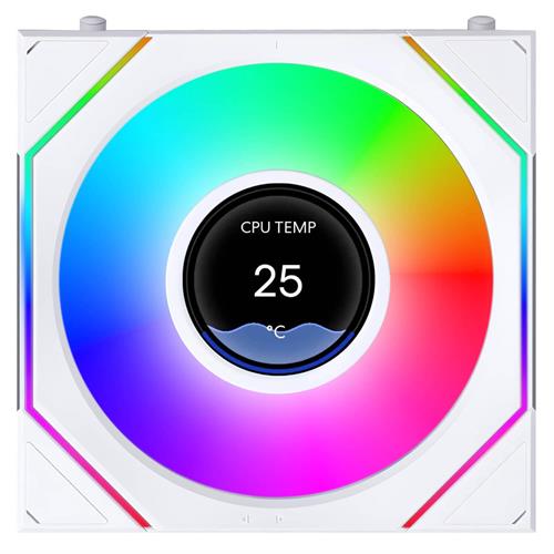 Lian-Li 120mm UNI FAN SL-INF LCD FLEX לבן
