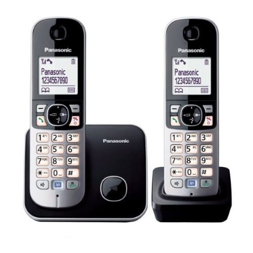 Panasonic טלפון אלחוטי + שלוחה אחת דגם KXTG6812MBB