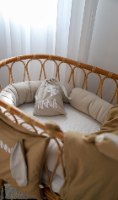 מתנה ליולדת- Baby Room- נחשוש, ארגונית למיטה/עריסה, שמיכה,זוג חיתולי בד