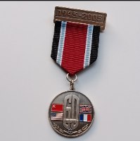 60 שנה לניצחון,לוחמים יהודים במלחמה בנאצים 1945-2005- עיטור, מדליון נחושת, 39 מ"מ