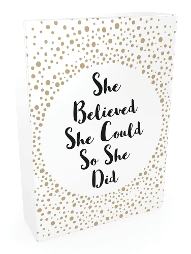 קלפי השראה- she believed she could so she did