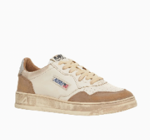 SUP VINT LOW WOM LS06 LEAT/SUEDE COGN/MICR