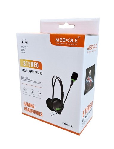 אוזניות חוטיות למחשב עם מיקרופון שיחות MBL-440