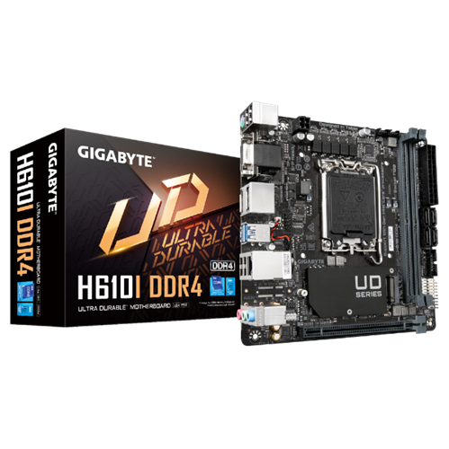 לוח אם Gigabyte H610i DDR4 Mini-ITX LGA1700 VGA HDMI 2XDP