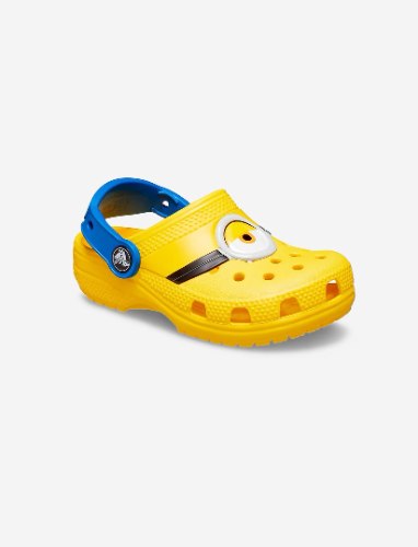 Crocs  Crocs Kids Fun Lab I Am Minions Clog - כפכפי קרוקס מיניונים לילדים בצבע צהוב/כחול מידות קטנות