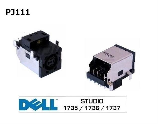 PJ111 - Dell Studio 1735, 1736, 1737, 0NU327, NU327 שקע טעינה למחשב נייד דל