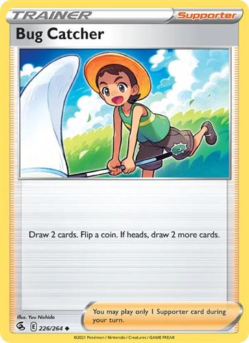 קלף בודד single פוקימון - bug catcher - Fusion Strike - 226/264
