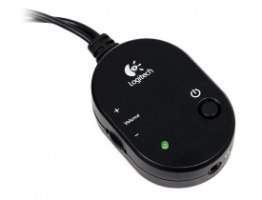 רמקולים למחשב Logitech Z313 2.1 – בקר שליטה חוטי שחור עם כפתורי ווליום הפעלה וחיבור אוזניות