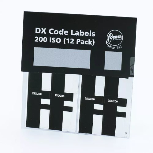 Foma DX Code Labels ISO 200 - 12-pack תוויות DX CODE לזיהוי ISO 200 להדבקה עצמית