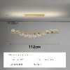 מנורת תקרה בסגנון קריסטלים שקופים- 11 ראשים - נברשת תקרה דקורטיבית מודרנית – שלושה אורכים, שני סגנונות עיצוב, עוצמה בהתאמה אישית