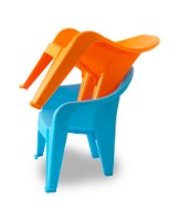 רביעיית כיסאות מונובלוק לילדים | כיסאות לגן ילדים | עשוי יציקה אחת פלסטיק מחוזק Paragon