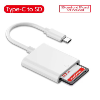 מתאם קורא כרטיסי  OTG Type-C Card Reader USB Flash Drive SD for iPHONE/Android