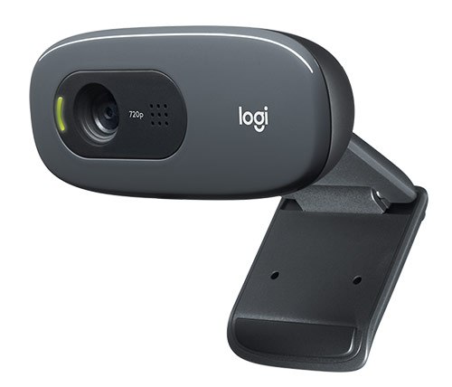מצלמת רשת לוגיטק כולל מיקרופון מובנה - LOGITECH WEBCAM C270