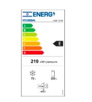 מקרר 2 דלתות מקפיא עליון יונדאי כ -325 ליטר Hyundai HARF-2325I