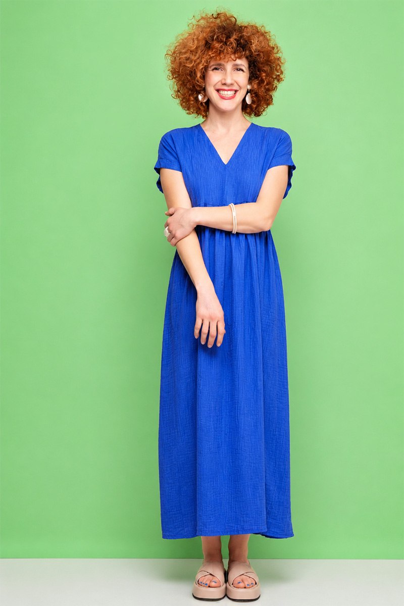 שמלה קיצית כחולה