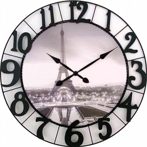 שעון קיר דגם אייפל נואר קוטר 86 ס"מ