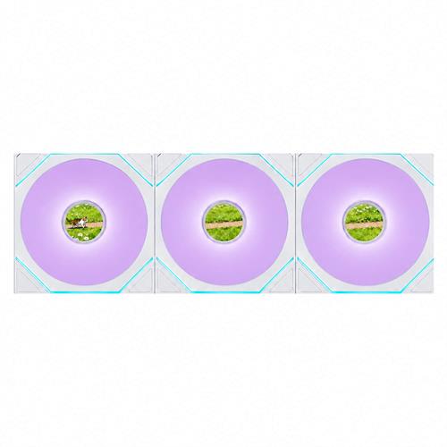 Lian-Li 120mm UNI FAN SL-INF LCD FLEX 3-Pack לבן