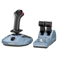ג'ויסטיק Thrustmaster Officer Pack Airbus – שני פריטים ג ויסטיק שחור-אפור ויחידת מצערת תואמת