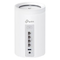 נתב מארז שתי יח Tp-Link Deco BE65 BE9300 – פריט בודד לבן מציג יציאות רשת 2 5Gbps יציאת USB וכפתור WPS עם אלחוטית