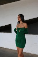 שמלת אוליב BS ירוק